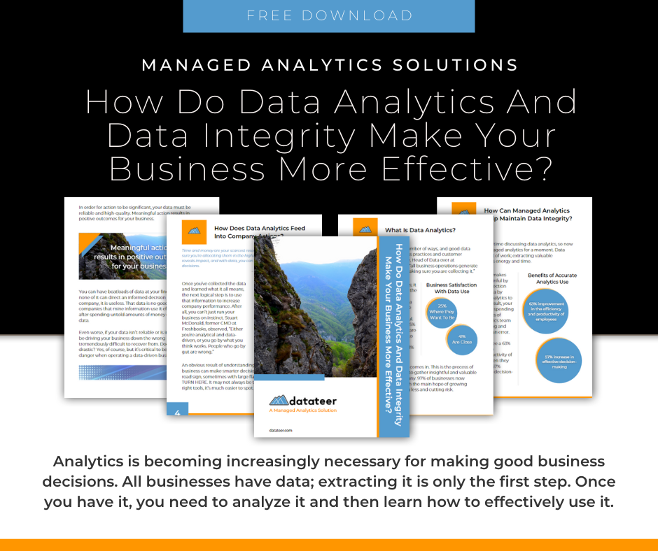Datateer managed analytics guide cover